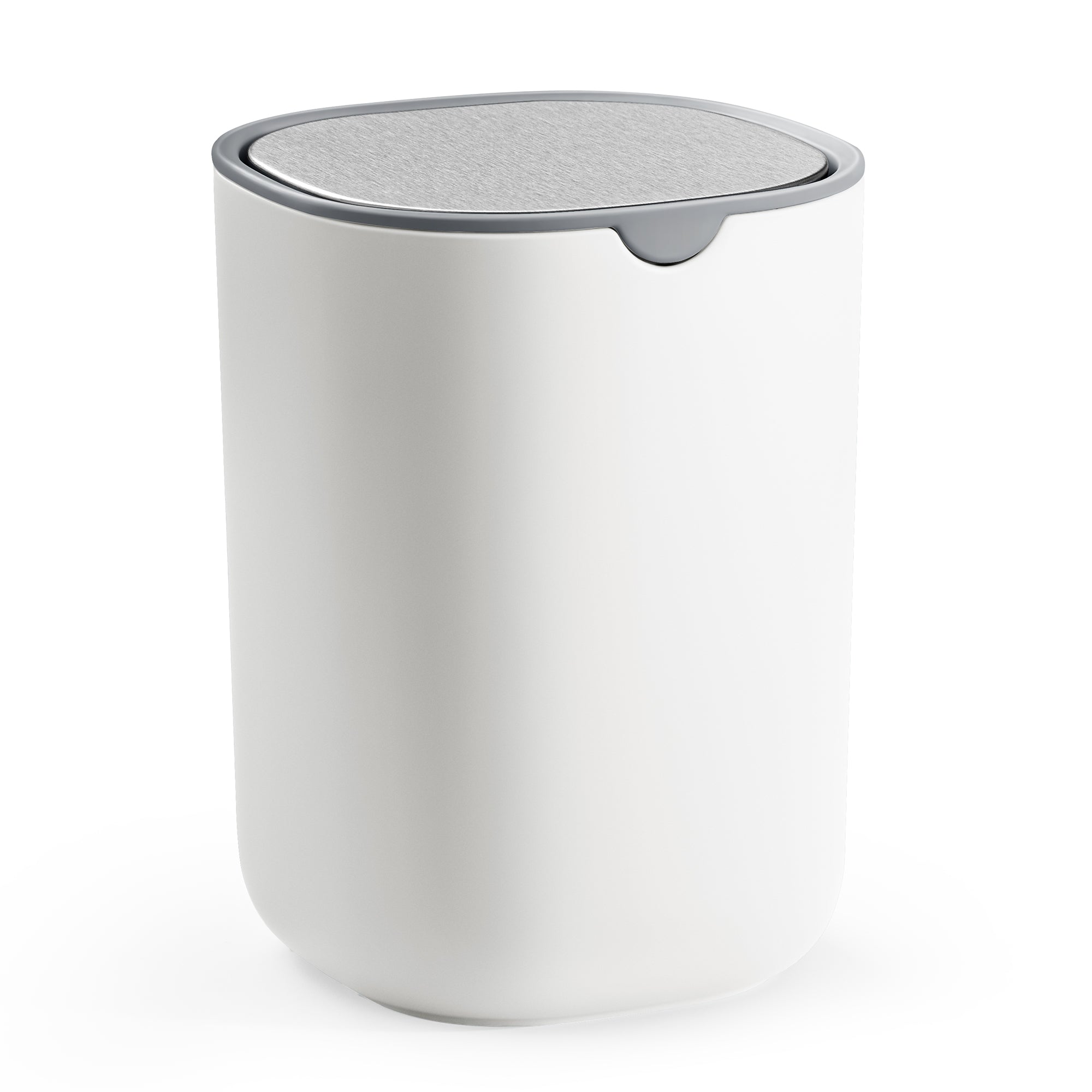 Songmics ULTB150W101 mini cestino bianco 1 L con coperchio
