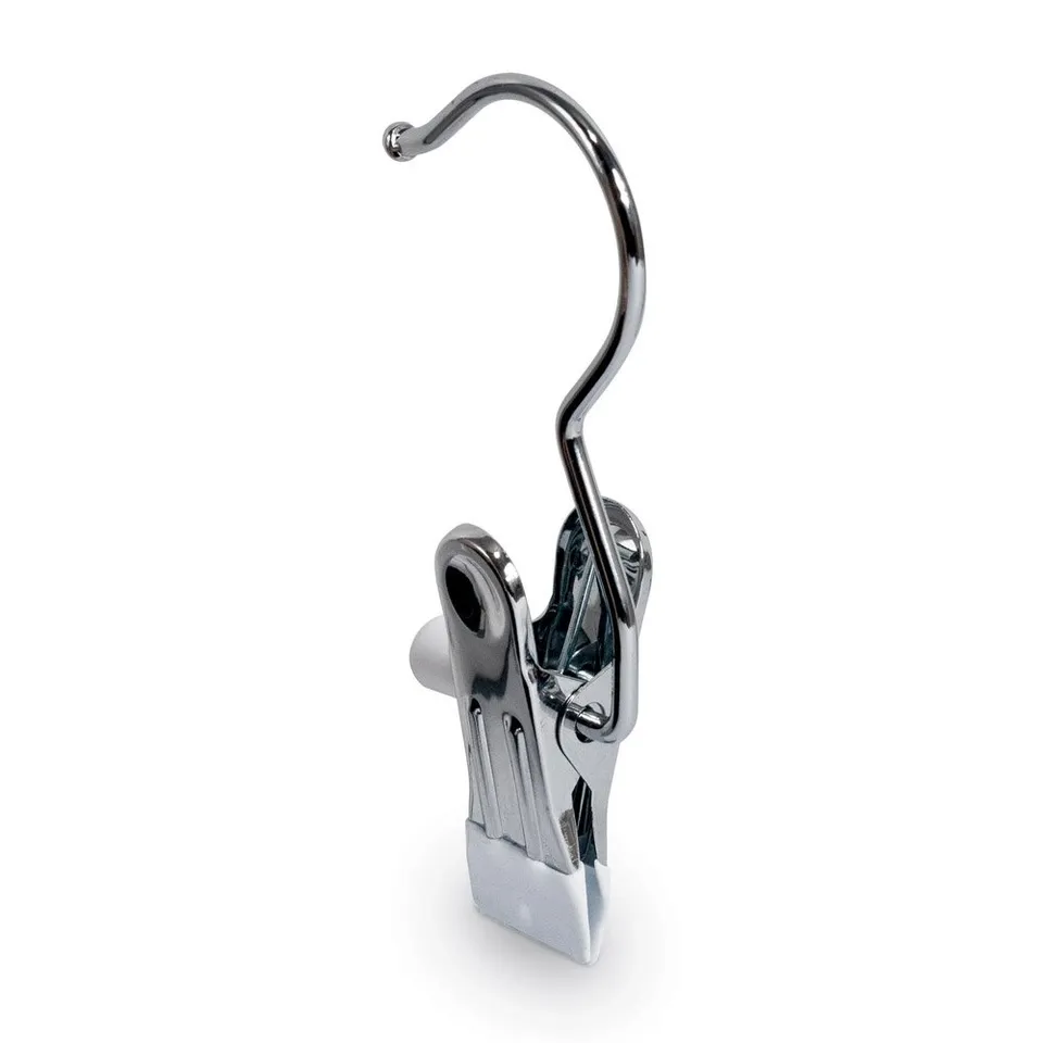 Domopak Living appendini con pinza acciaio set 4 pezzi 11 cm