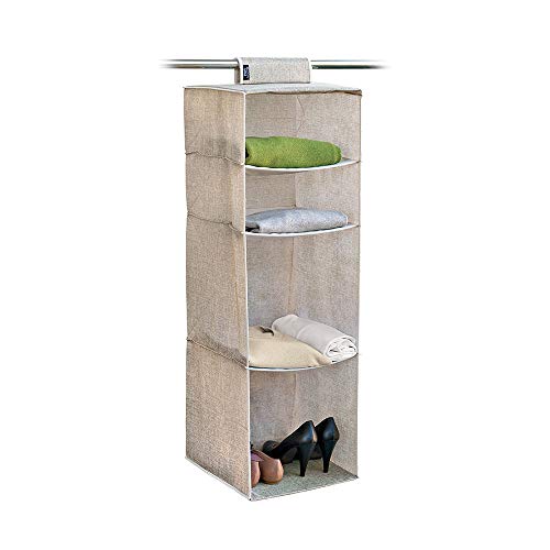 DOMO PAK Maison Portatutto 4 Scomparti 33x33x103 Lino