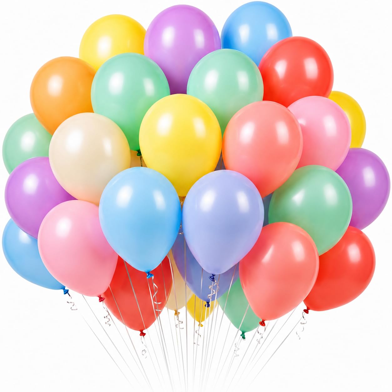 Ediesi palloncini pastello multicolore 30 cm 100 pezzi lattice