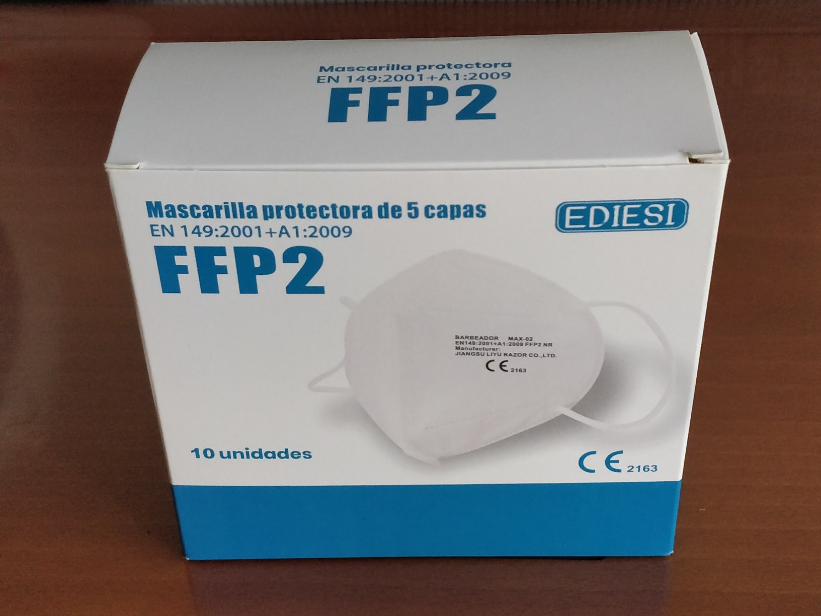 Ediesi FFP2 mascherina bianca confezione 10 pezzi