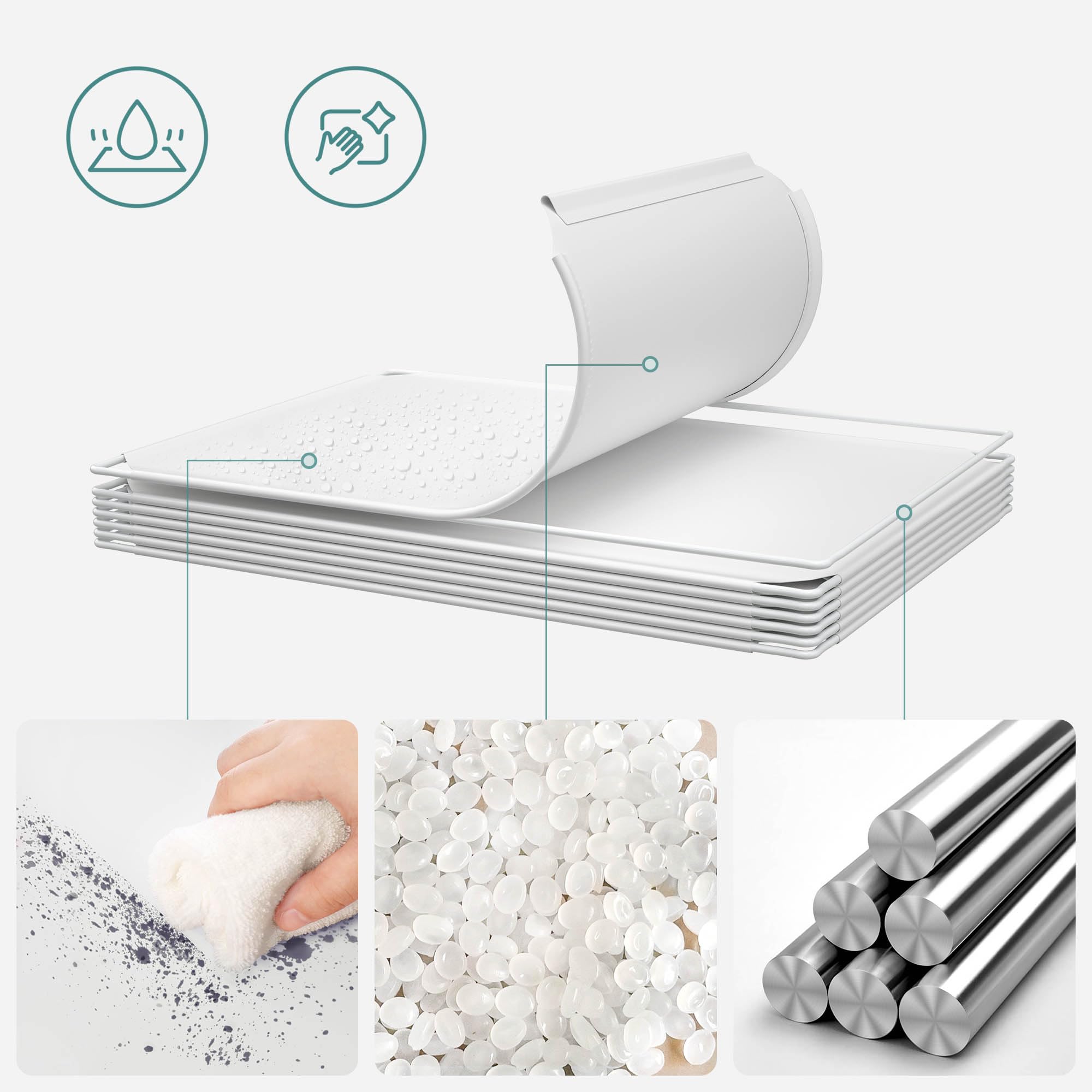 Songmics LPC906W01 armadio 16 cubi bianco con ante cameretta