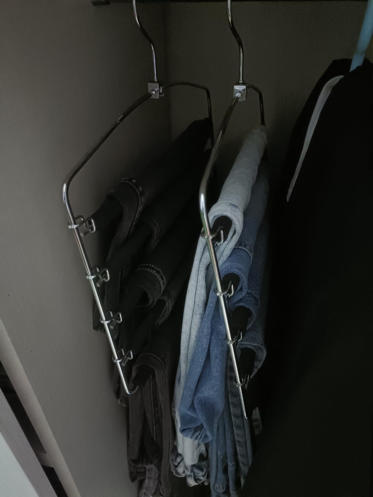 Songmics Patiya CRI041GY grucce pantaloni set 3 grigio antiscivolo