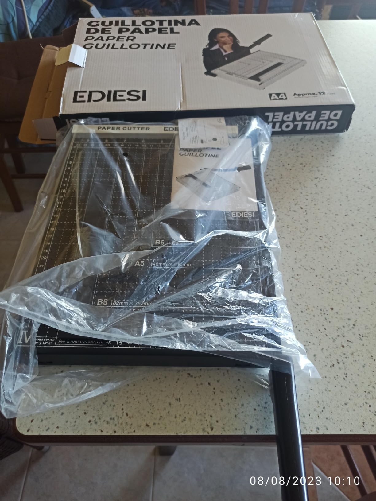 Ediesi Taglierina Carta A4 Professionale Blu 12 Fogli