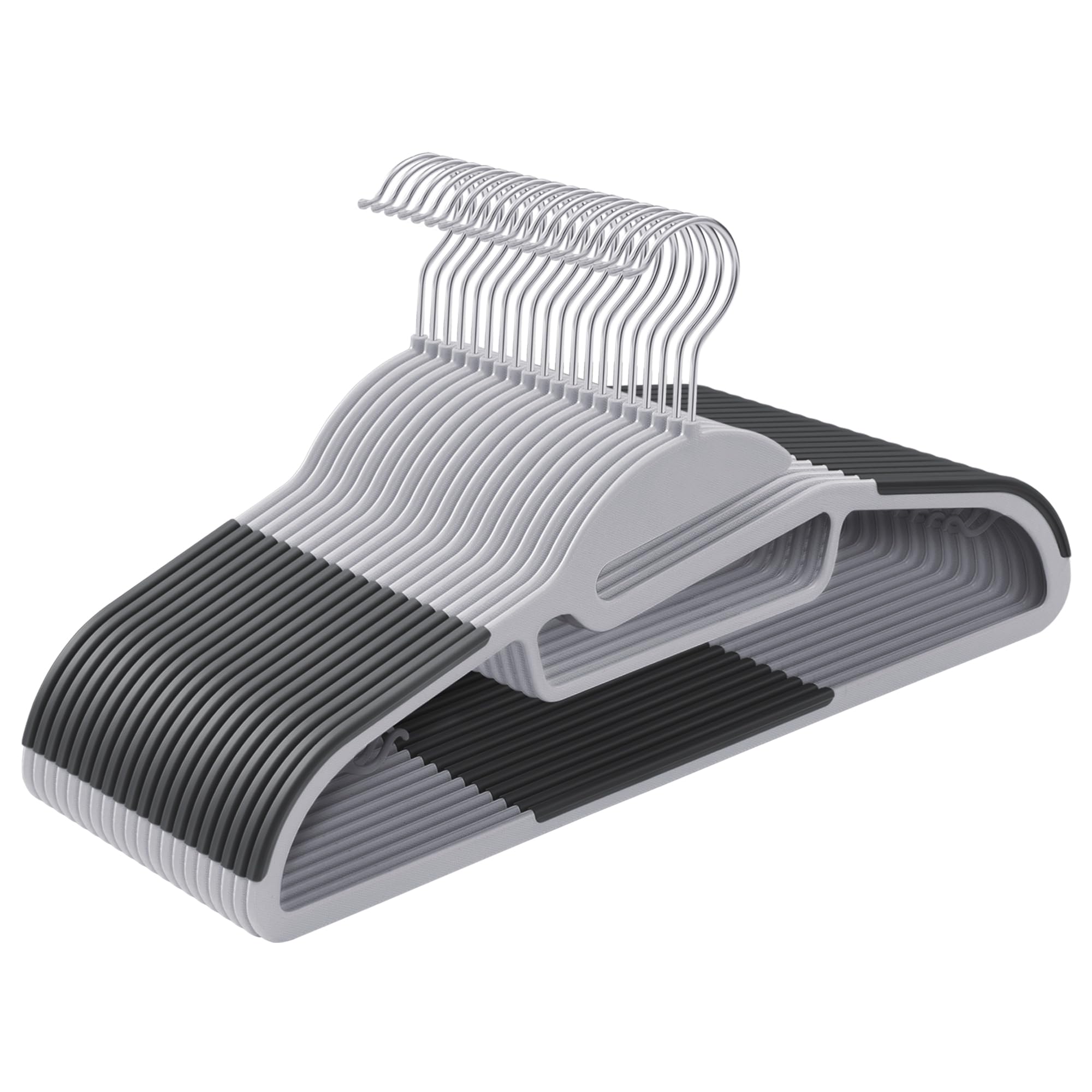 Songmics grucce plastica collo stretto 20 pezzi grigie