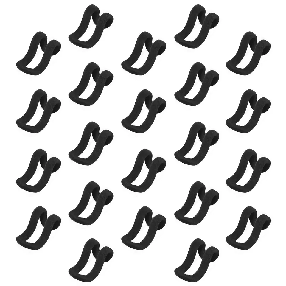 Songmics CRF61BK mini ganci velluto nero 30 pezzi salvaspazio