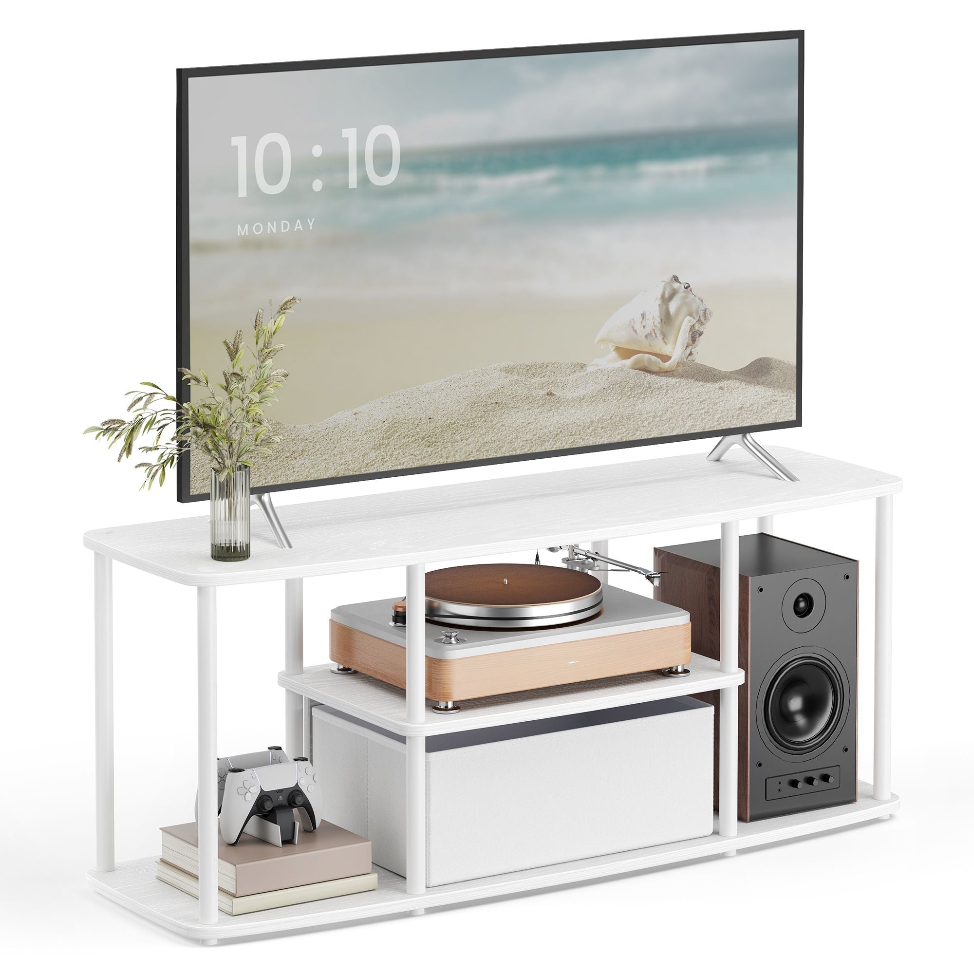 SONGMICS HOME Mobile TV fino a 50 Pollici Salvaspazio