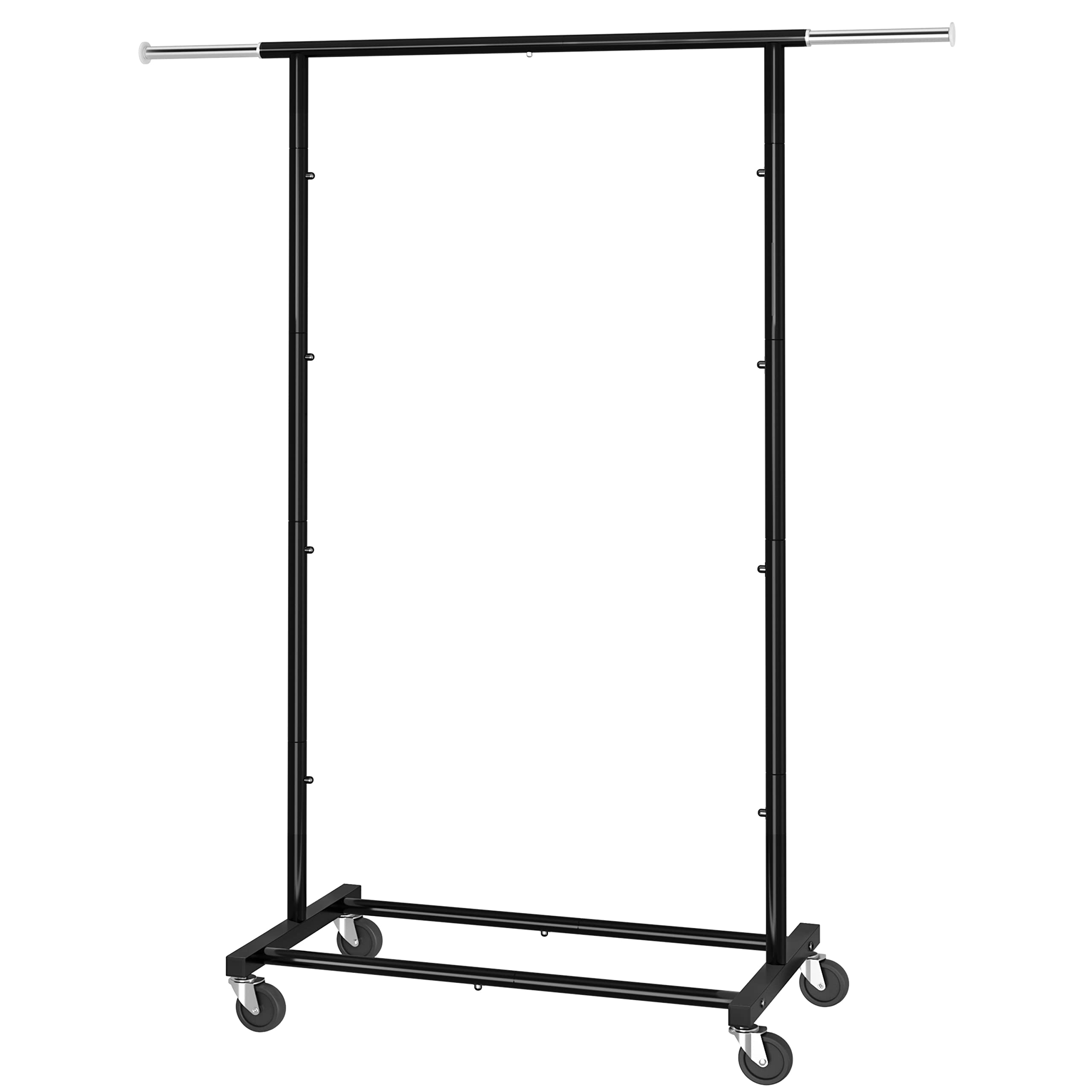 Simple Trending Standard Rod stender appendiabiti nero con ruote