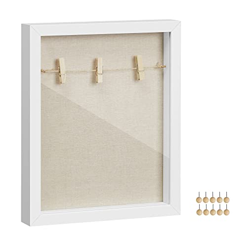 Songmics RPF007W01 cornice profonda bianca 22,5x27,5 cm