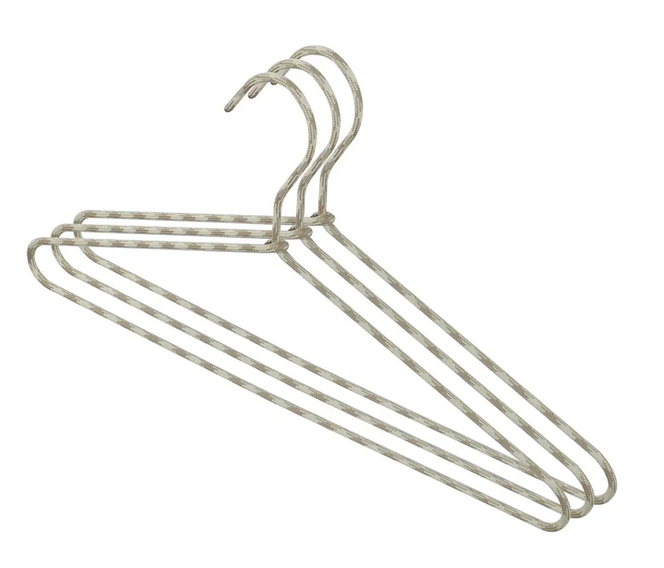 Domopak Living appendiabiti corda beige 40 cm 3 pezzi antiscivolo