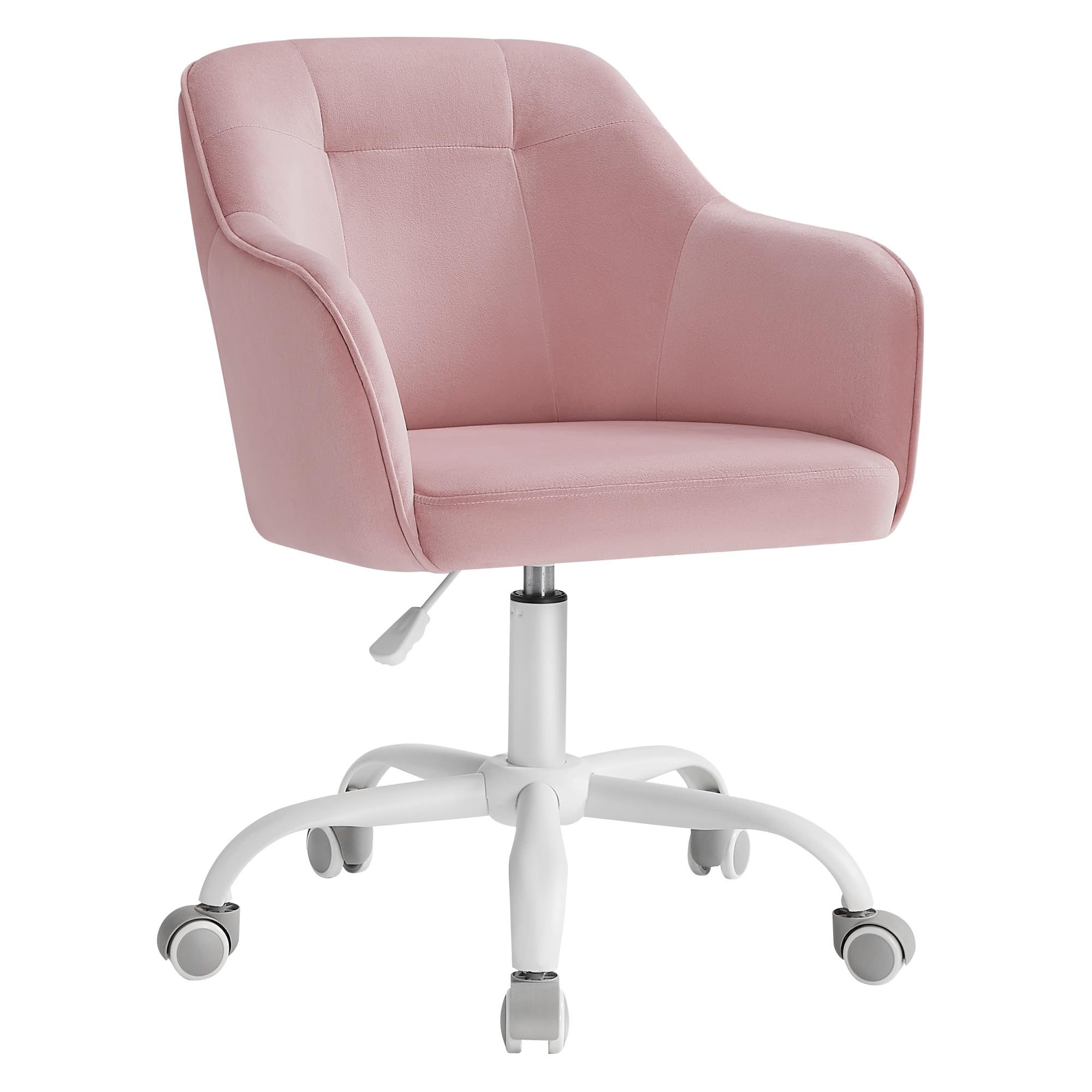 Songmics OBG019P02 sedia velluto rosa gelatina girevole