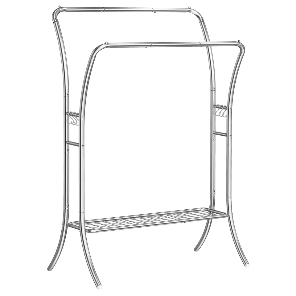 Songmics stand appendiabiti doppio acciaio 6 ganci
