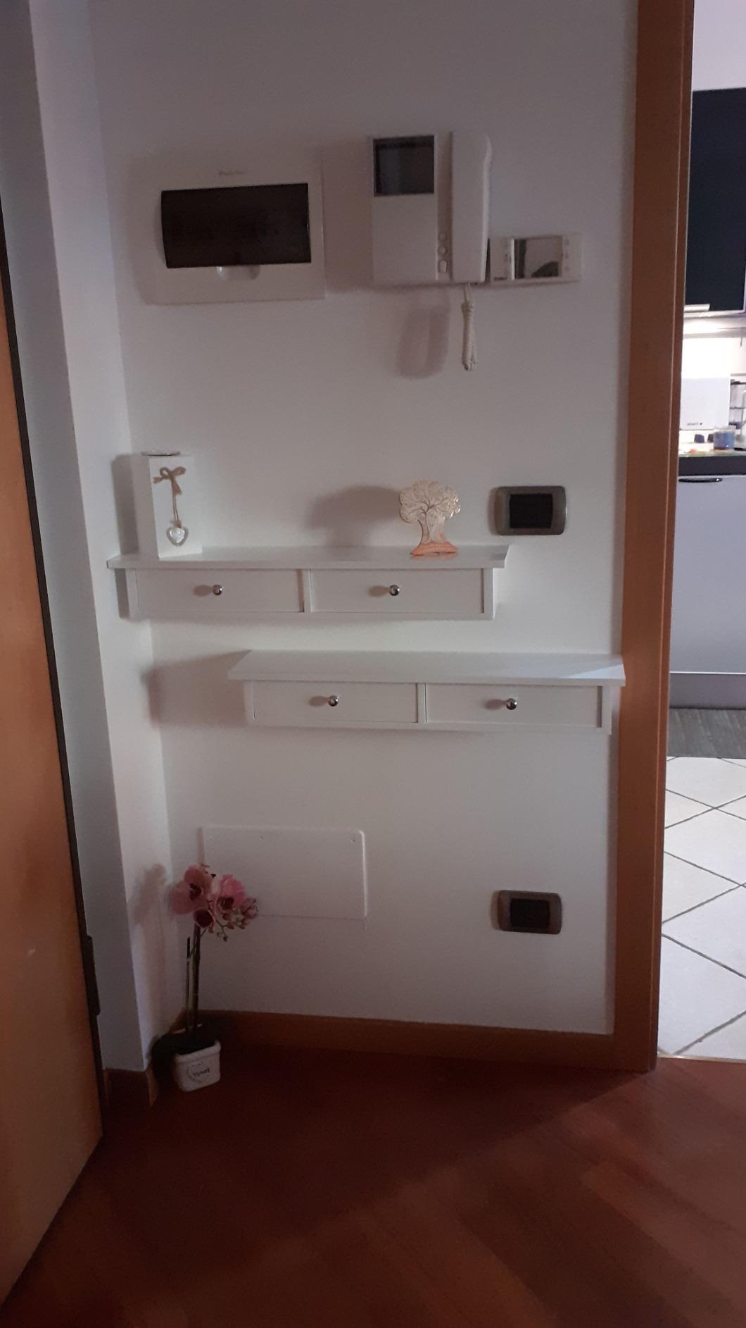 Songmics LWS65WT mensola muro 2 cassetti