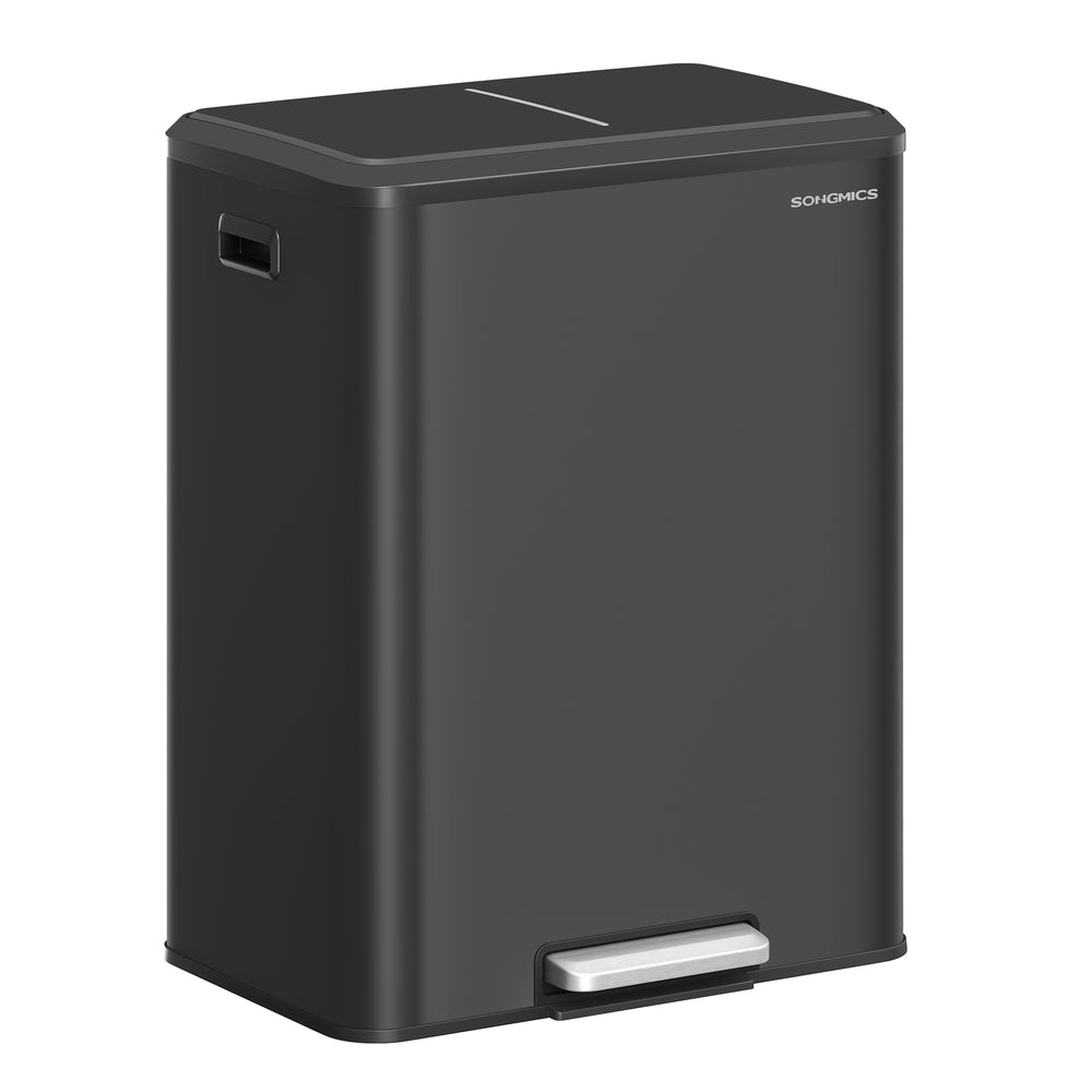 Songmics Pattumiera Doppia Acciaio 60L Differenziata