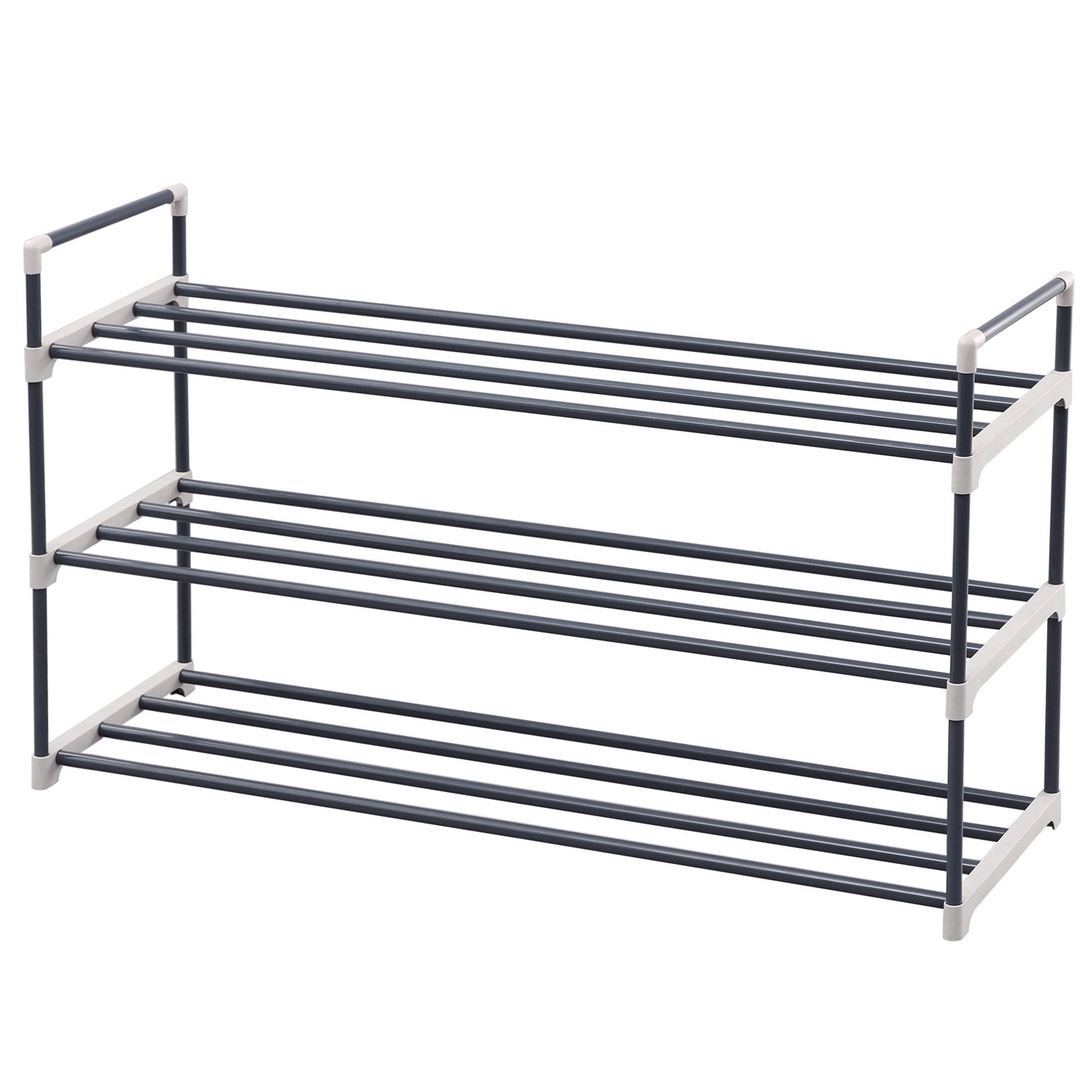 Songmics LSA13G Scarpiera 3 Ripiani Grigia 15 Paia 92x30x54 cm