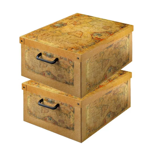 Lavatelli Marco Polo scatole armadio 32x42x21 set 2 pezzi