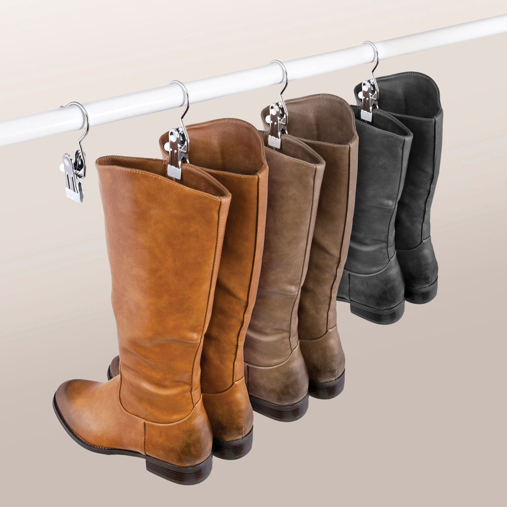 Domopak Living appendini con pinza acciaio set 4 pezzi 11 cm