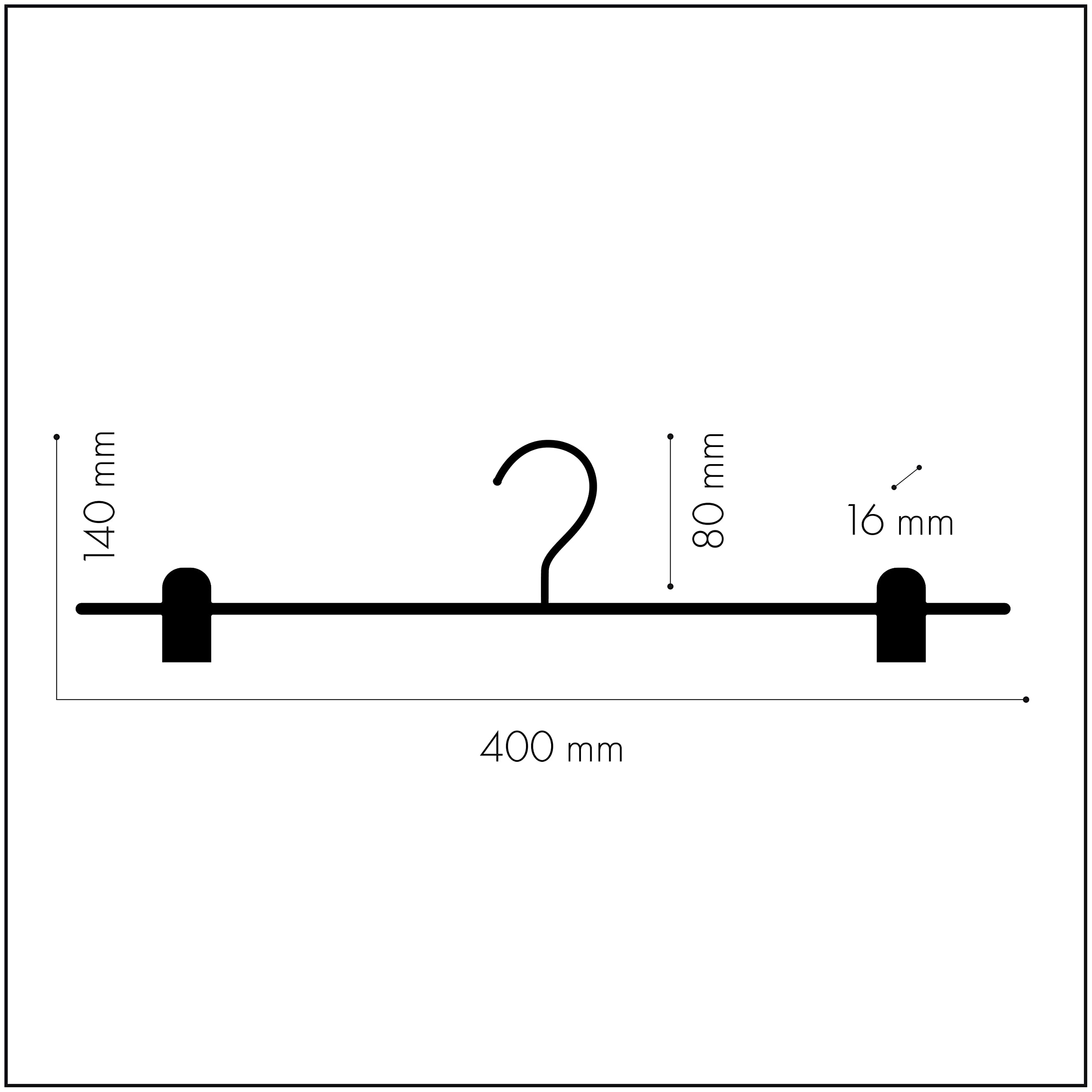 Mainetti Linea Legno grucce con pinze wengè 40 cm 5 pezzi salvaspazio