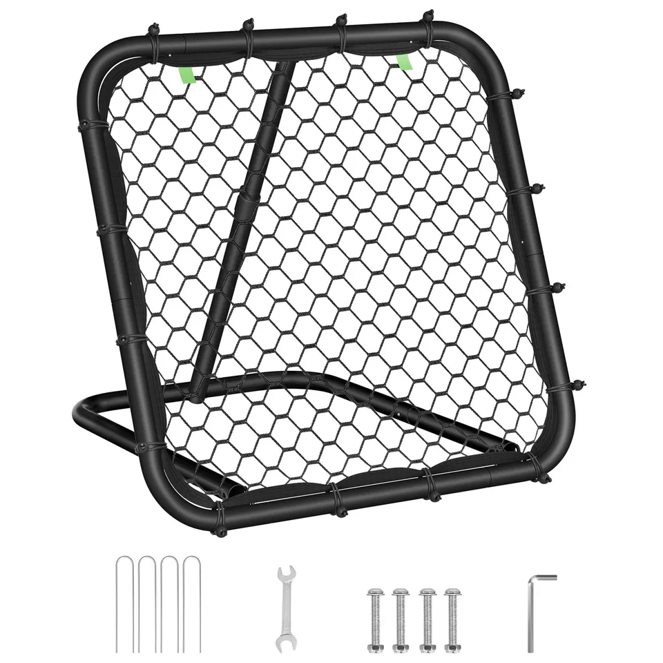 Songmics SZQ084B01 porta calcio portatile nero pieghevole