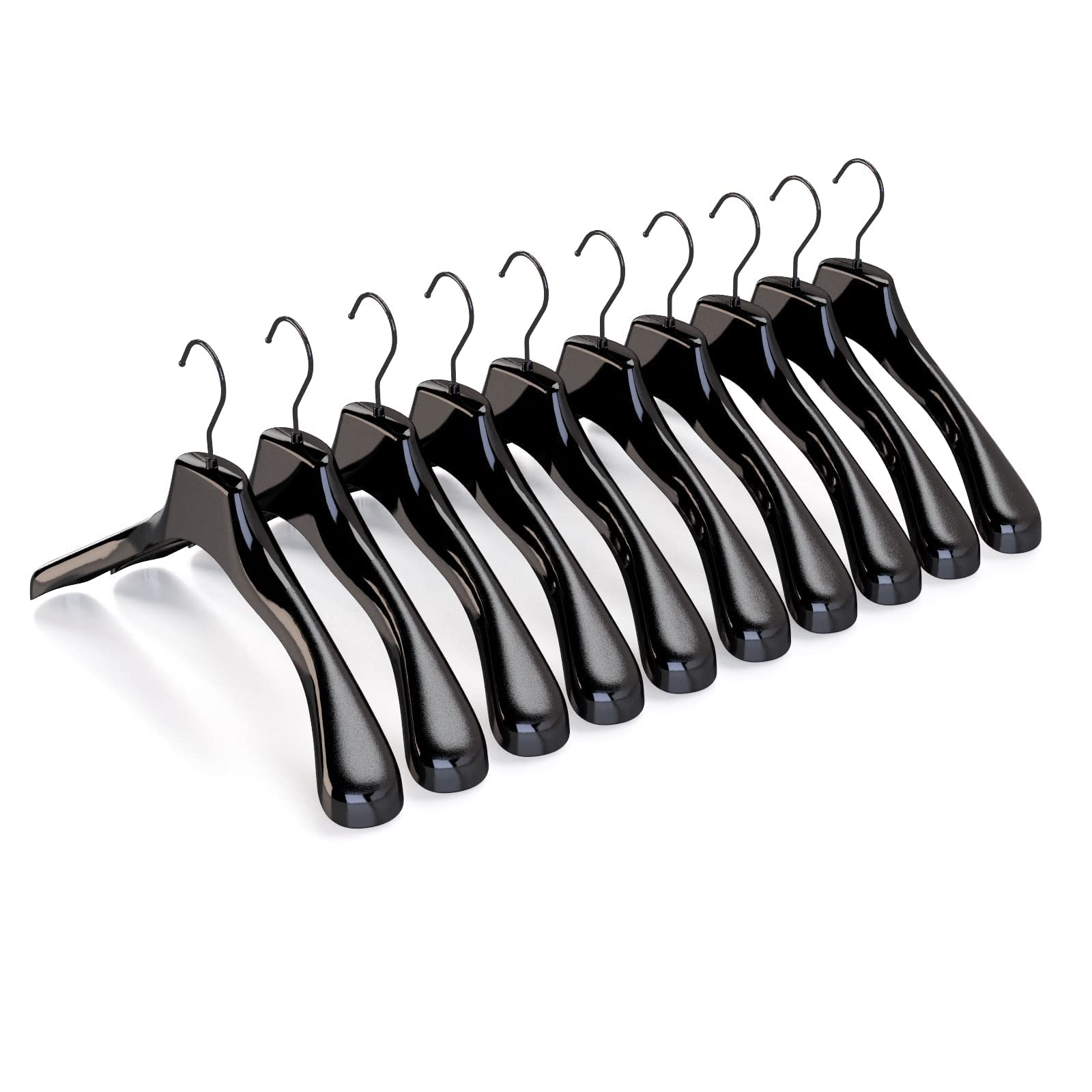 Mainetti Start ATP grucce capospalla nero 45 cm 10 pezzi