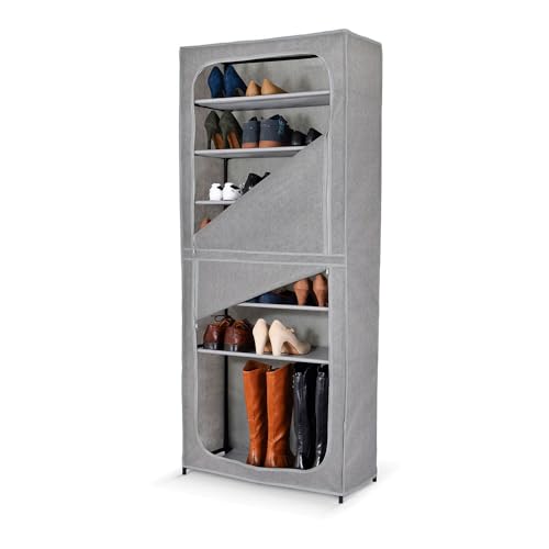 Domopak Living scarpiera 7 ripiani 68x30x160 cm con cerniere