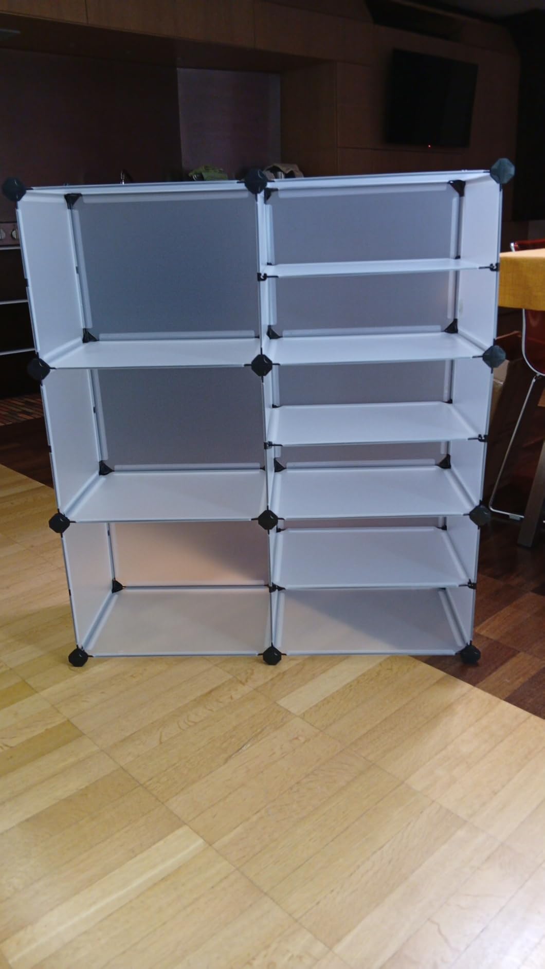 Songmics LPC36W scaffale 9 scomparti bianco 10 kg