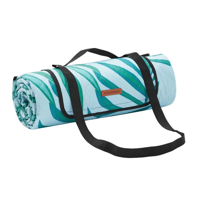 Songmics GCM087Q01 coperta picnic 200x200 azzurro impermeabile