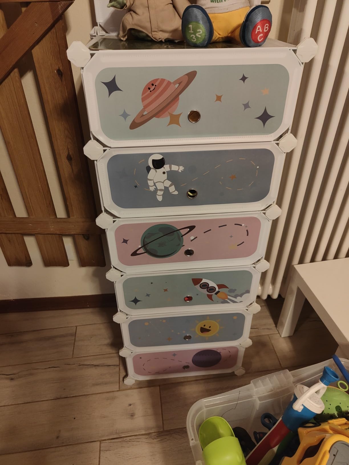 Songmics LPC904W01 Scarpiera Bambini Bianco 6 Scomparti