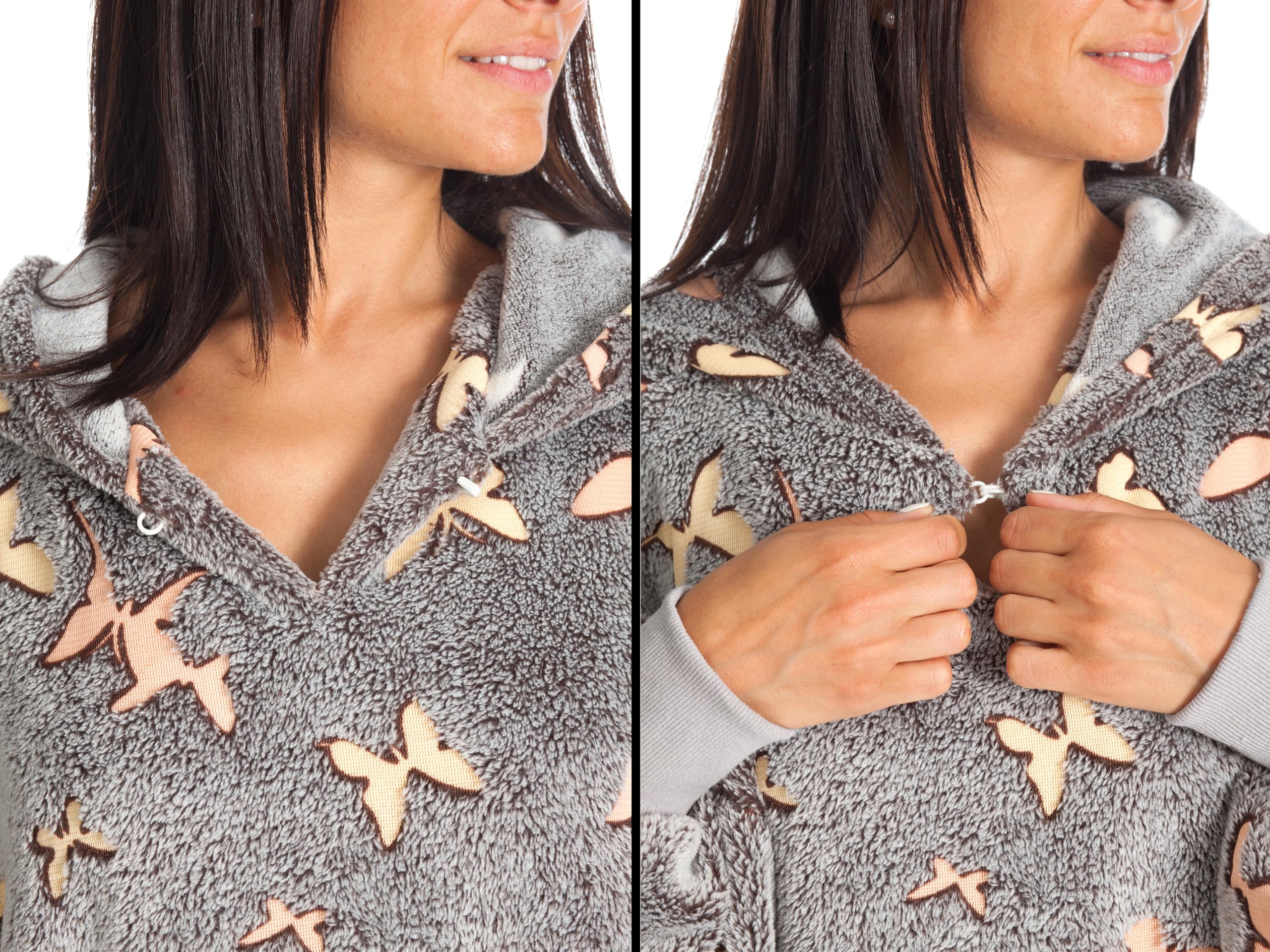 Kanguru Kangurone Felpa Coperta Oversize Pile con Cappuccio