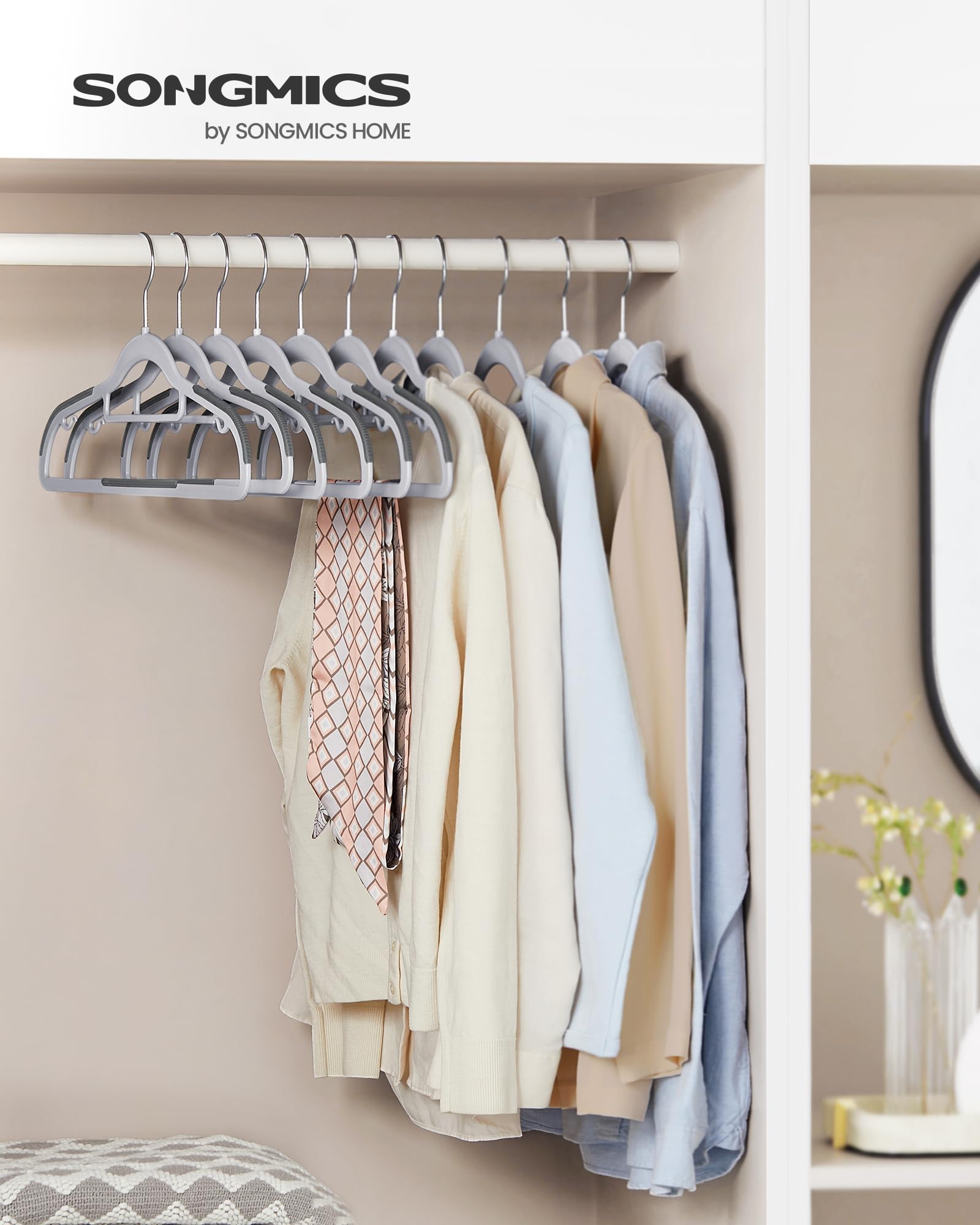 Songmics CRP20G30 grucce 30 pezzi grigio antiscivolo 42 cm