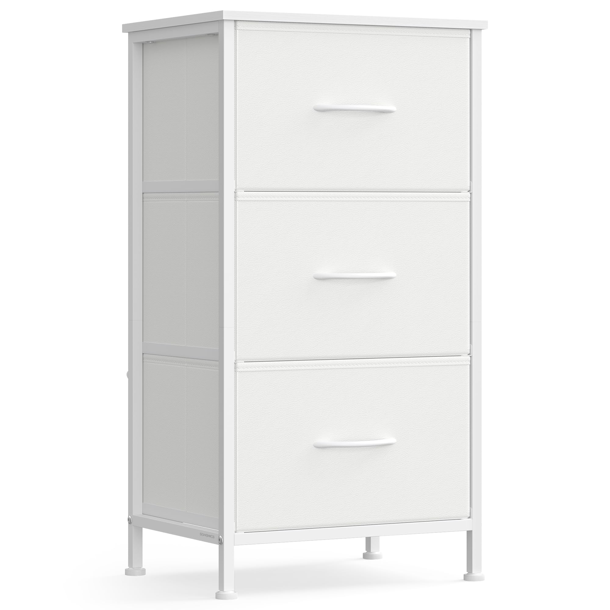 Songmics Bellah LGS313 cassettiera 3 cassetti bianco nuvola