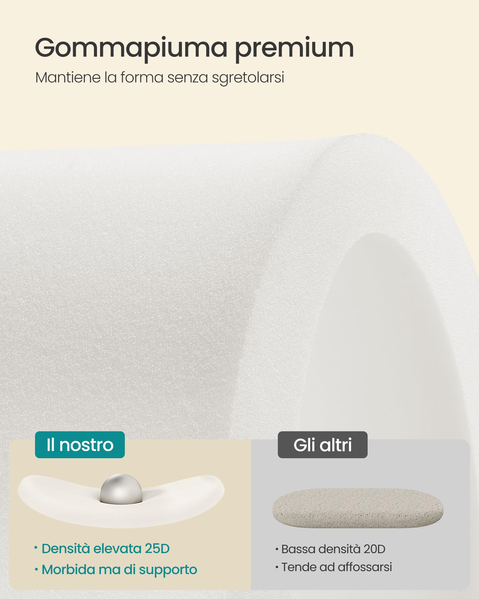 SONGMICS LSF297GN01 Pouf Contenitore Grigio Ardesia 110 L