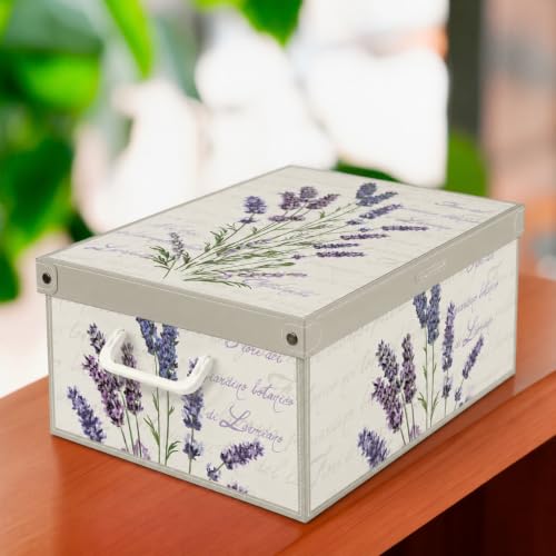 Lavatelli Lavanda scatole armadio cartone 25x35x17,5 cm set 4 pezzi