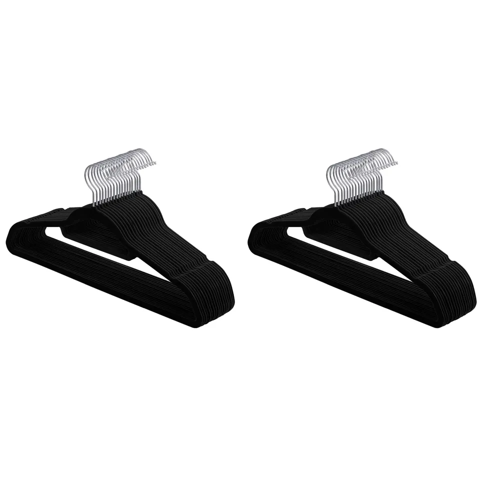 SONGMICS CRF020B40 Grucce Velluto 40 Pezzi Nere