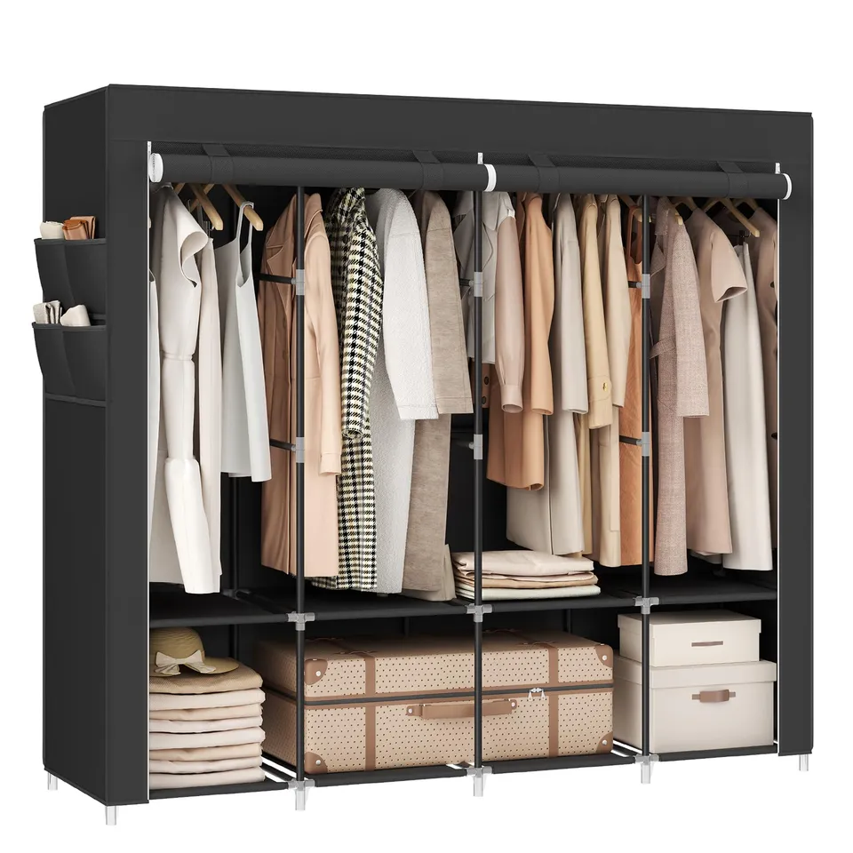 Songmics RYG094B02 guardaroba nero 45x170x167 cm