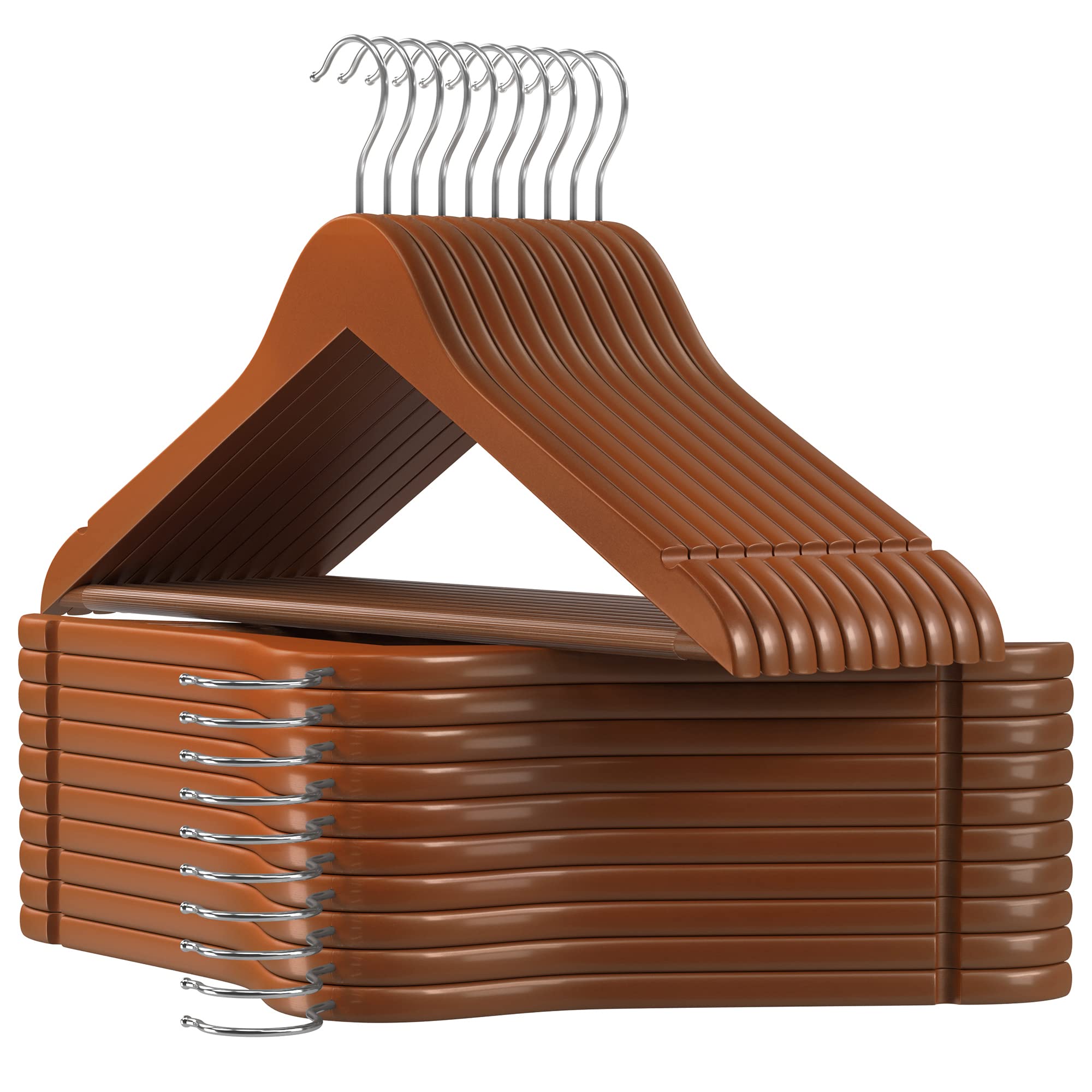 Songmics CRW001 grucce legno 20 pezzi marrone antiscivolo