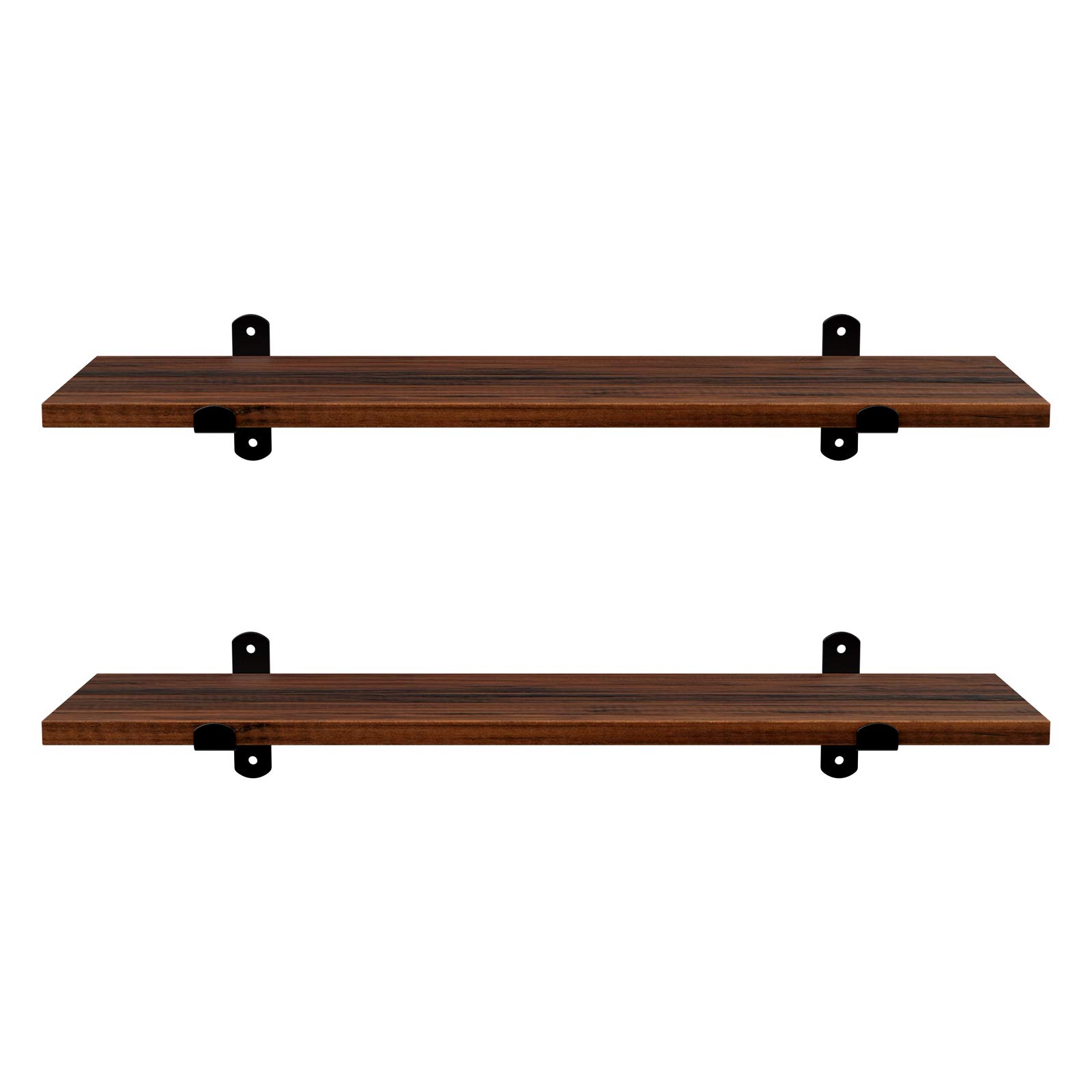 Songmics LWS04NB Mensole Parete Set 2 Marrone 60 cm