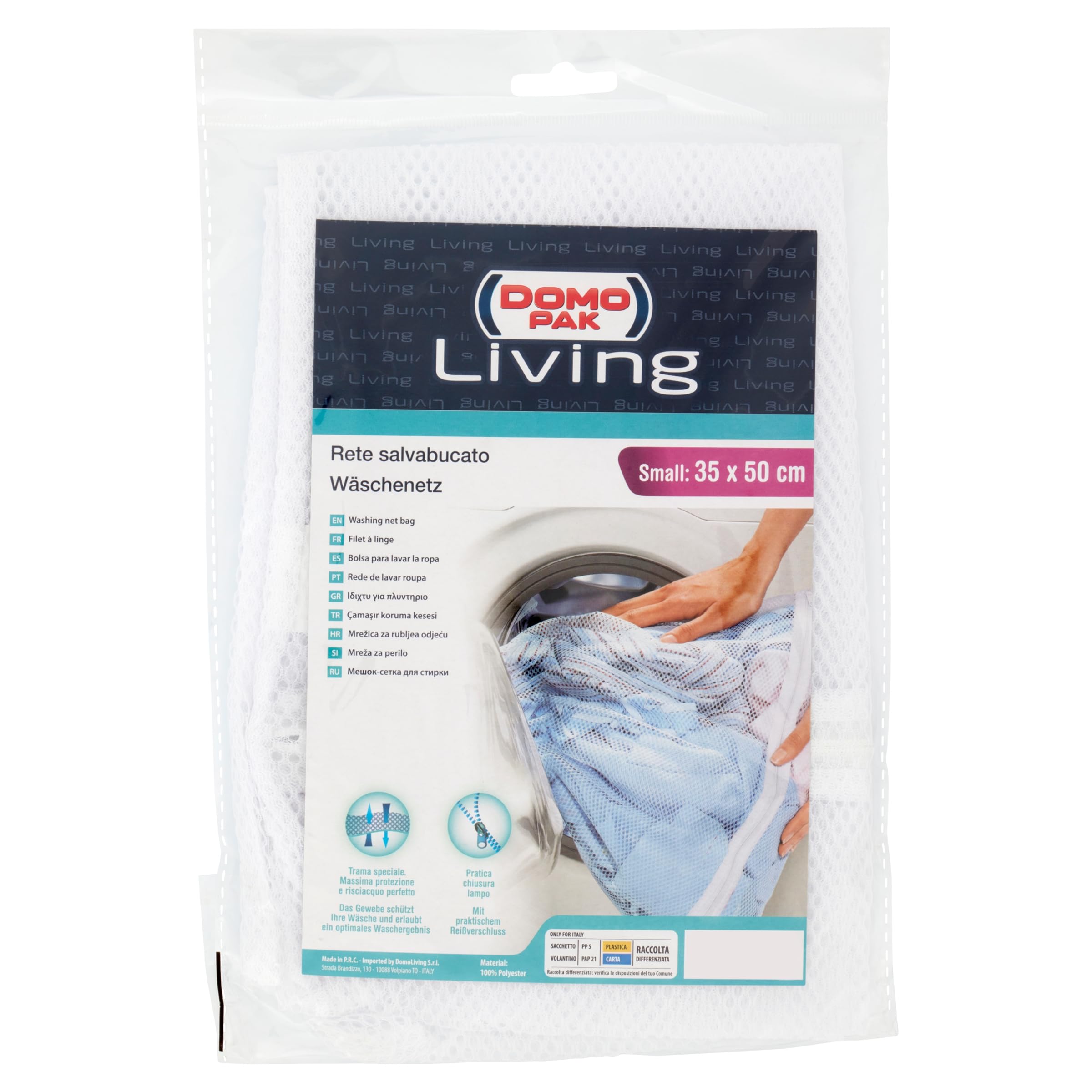 Domopak Living 901000 rete salvabucato bianco 50x70 cm