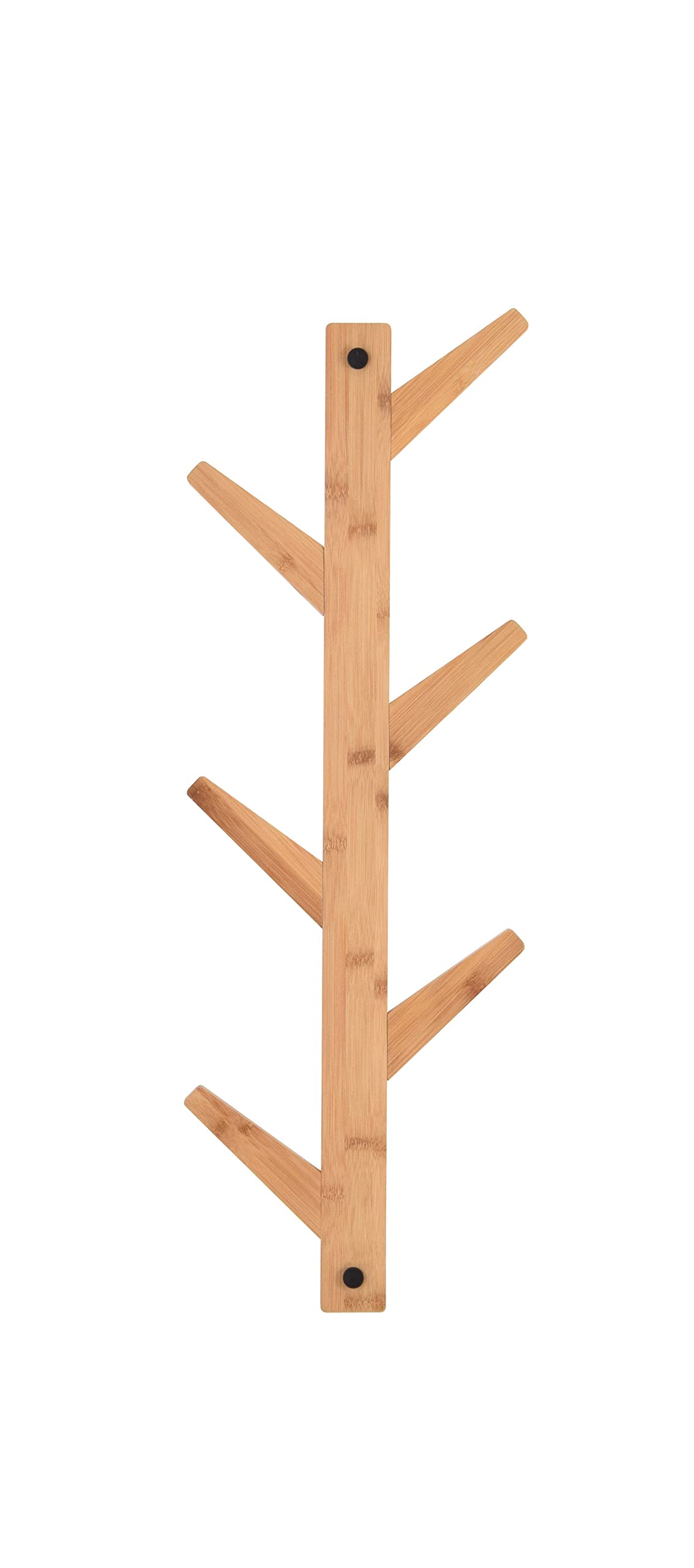 DOMO PAK LIVING Appendiabiti Bamboo 6 Ganci 2 Montaggi