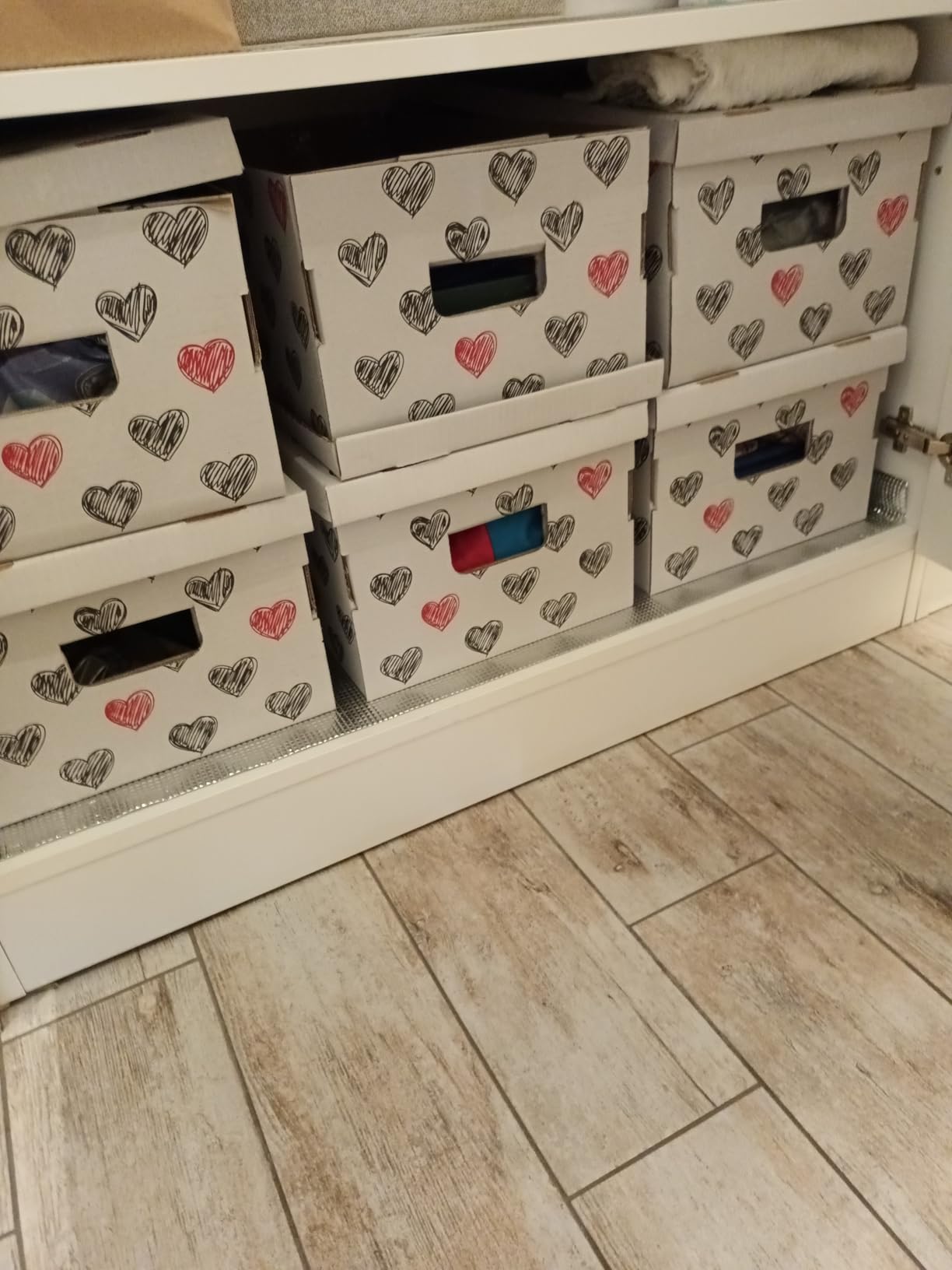 Lavatelli Flowers set 6 scatole cartone grigio 29x51x20