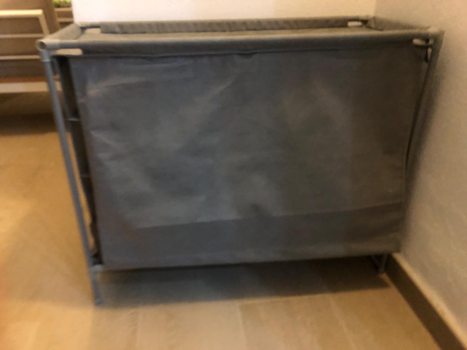 Domopak Living scarpiera grigia 16 scomparti 81x35x66 cm