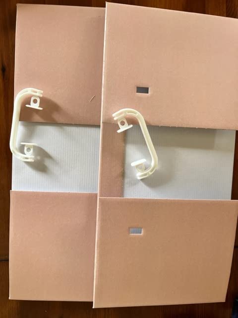 Lavatelli Rose scatole armadio cartone 49x40x24 set 2 pezzi