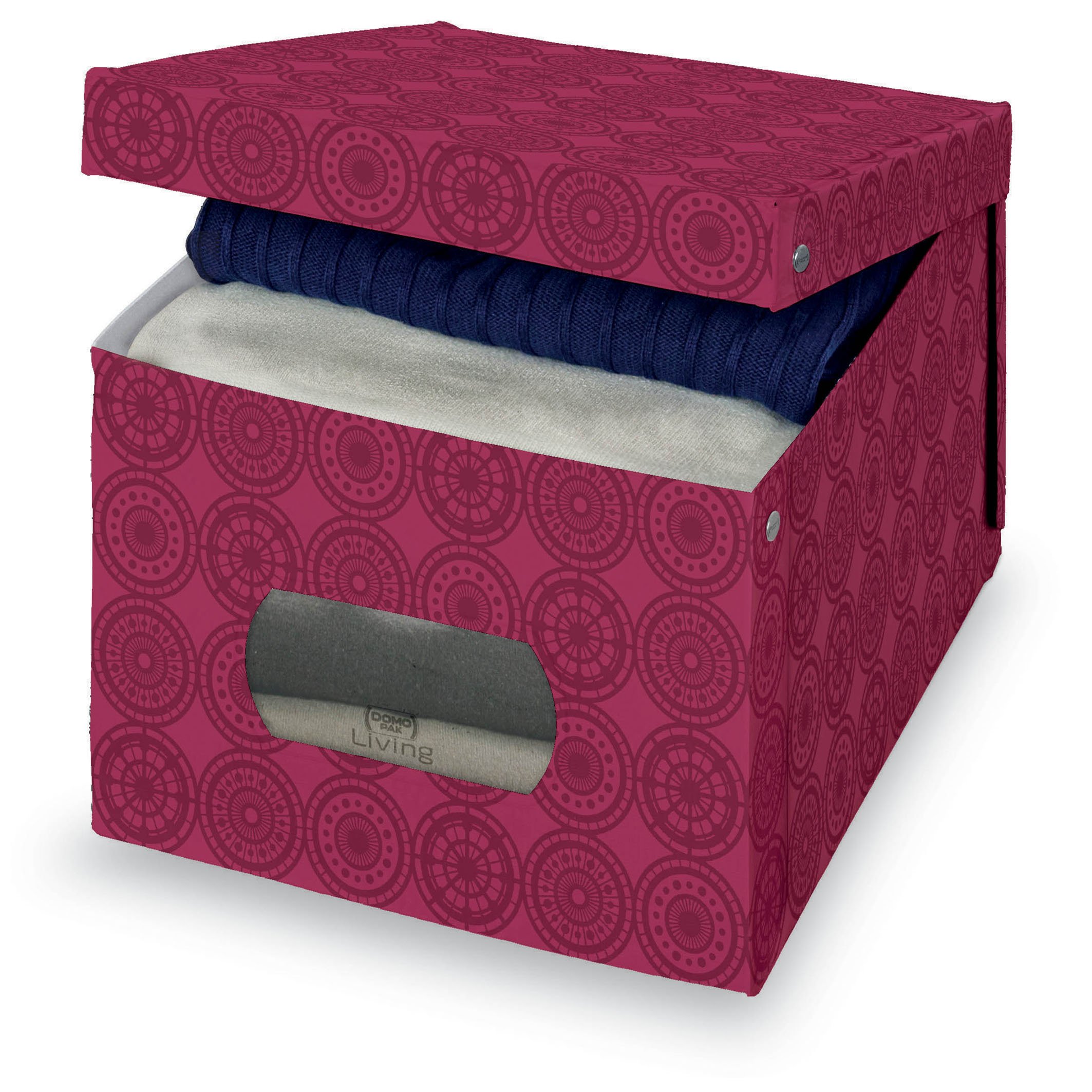 Domopak Ella Purple Scatola Guardaroba X Large 42x50x31 cm Vinile