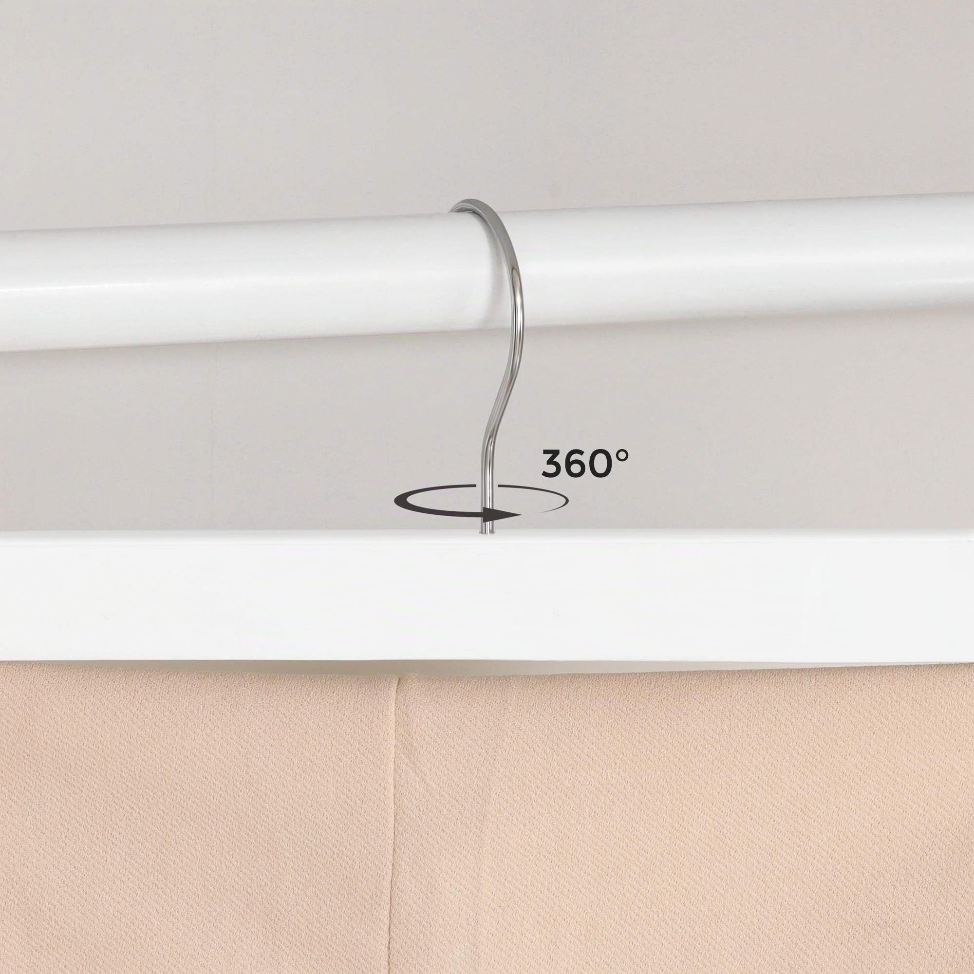 Songmics CRW009W01 Grucce Legno 8 Pezzi Bianche Antiscivolo