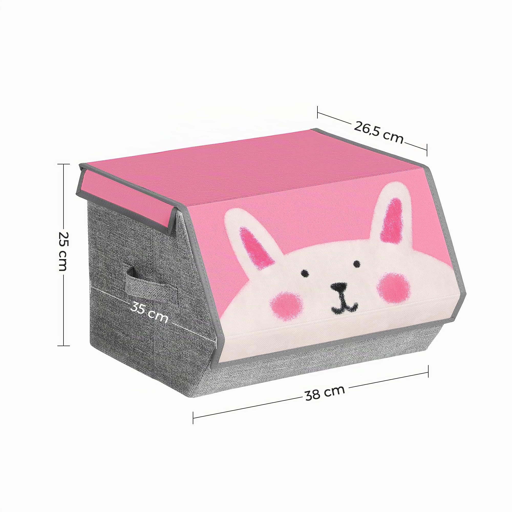 Songmics RFB760P01 scatole bimbi animali 3 pezzi pieghevoli