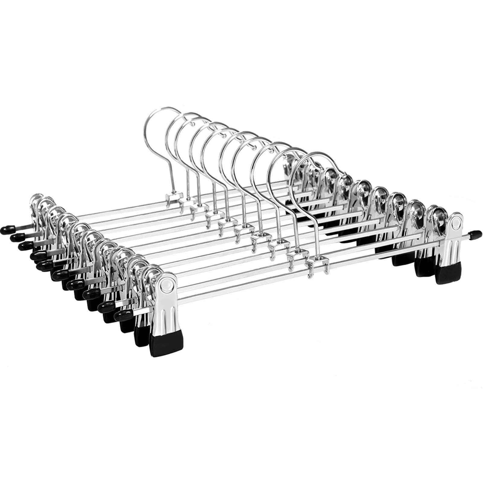 Songmics CRI003-10 Grucce Metallo 10 Pezzi 31 cm Cromate