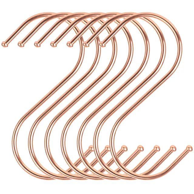 Songmics CRI62R ganci a S metallo 20 pezzi oro rosa 3 kg