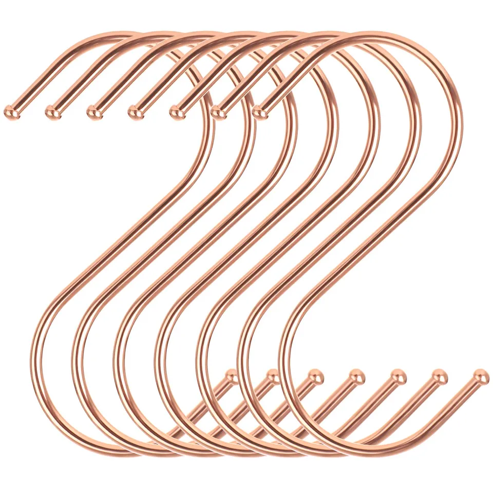 Songmics CRI62R ganci a S metallo 20 pezzi oro rosa 3 kg