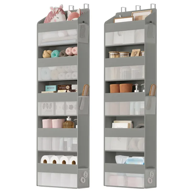 Songmics organizer da porta trasparente 5 ripiani 2 pezzi