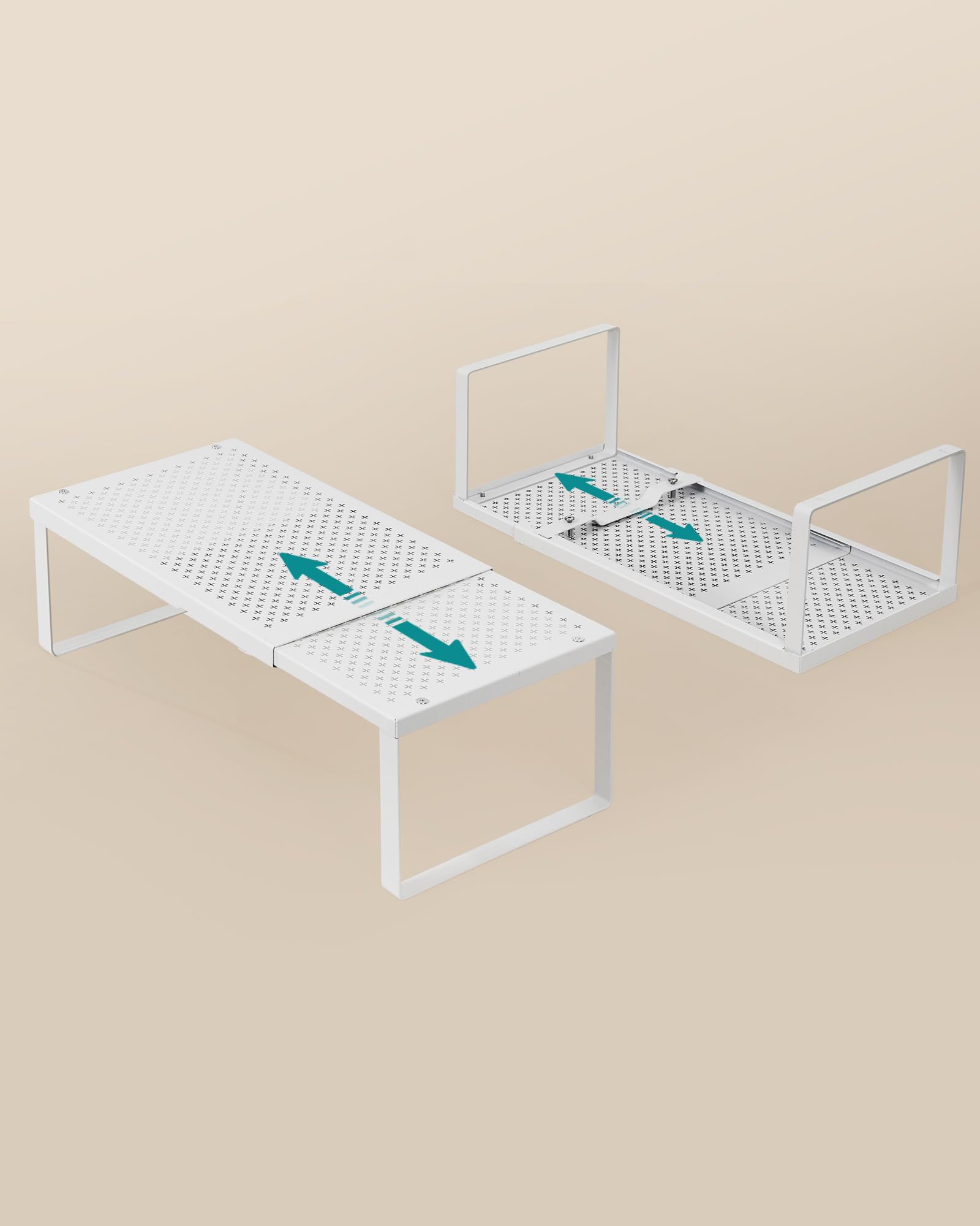 Songmics KCS007W01 scaffale portaspezie estensibile bianco 21 kg